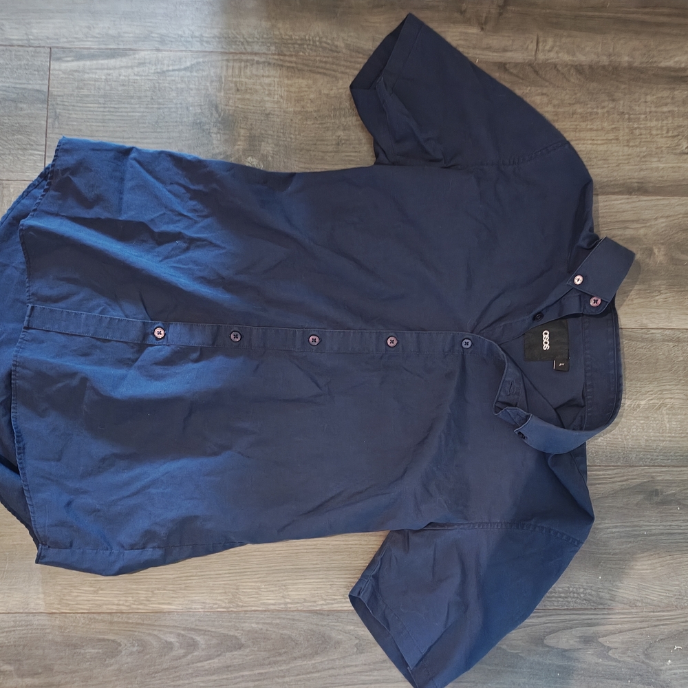 ASOS Navy Casual Button Down Shirt